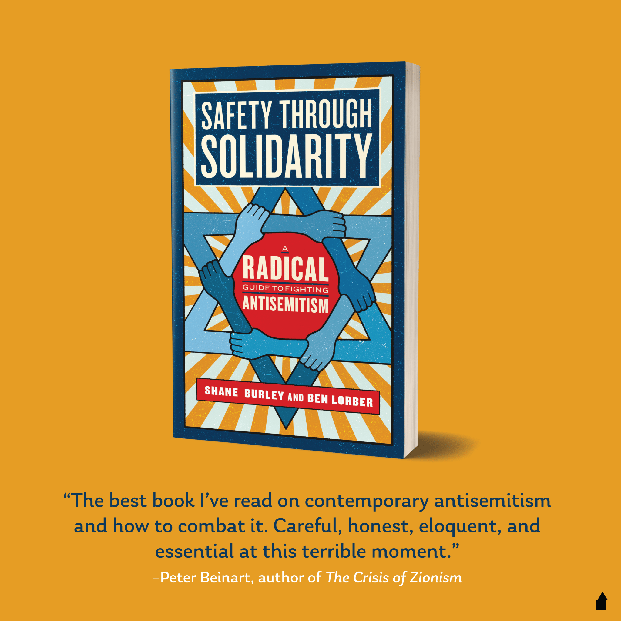 Safety Through Solidarity book cover, with a blurb from Peter Beinart